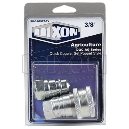 Dixon 3/8 AG-SERIES POPPET SET 3/8 F-NPTF, RD-3AGSET-PV